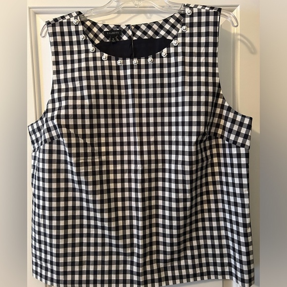 Talbots Tops - Talbots shirt/ black & white size 16